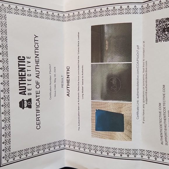 Celine Carriage Bifold Long  Leather Wallet - Picture 8 of 10